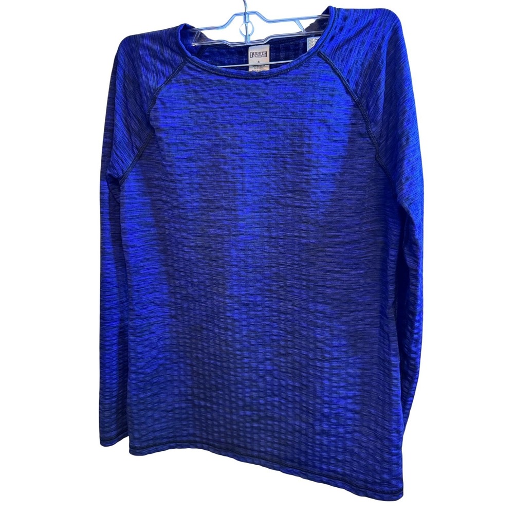 SALE Duluth Trading Womens Blue Performance Long Sleeve Pullover Size Small